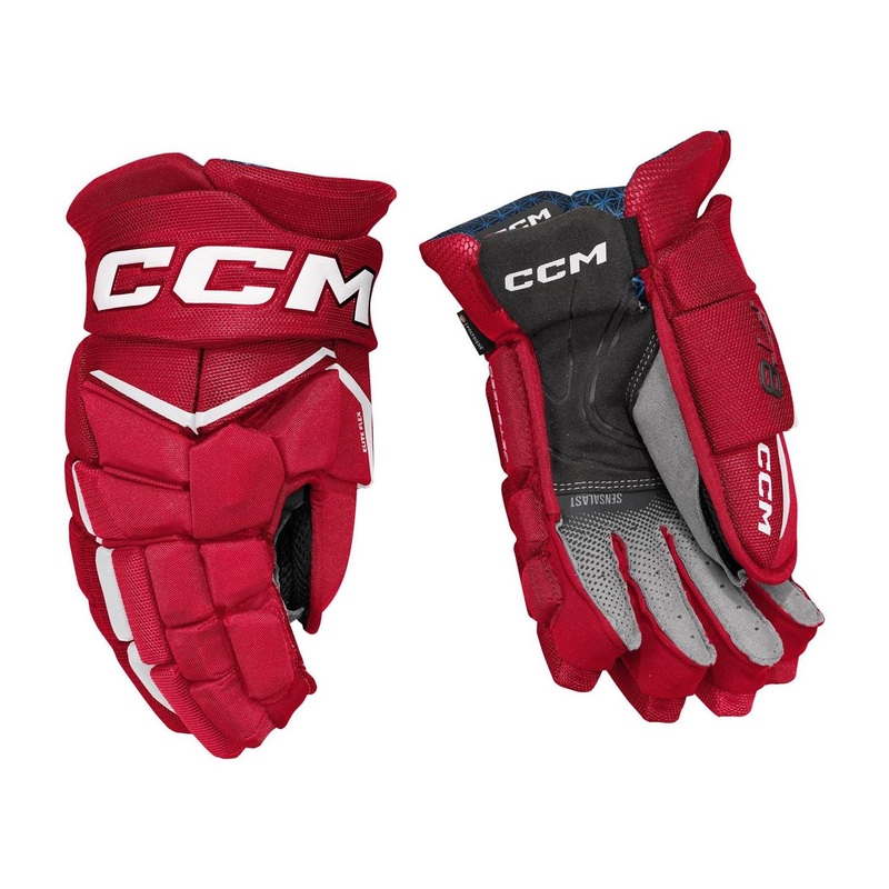 CCM Glove Jetspeed FT8 Sr Red/White