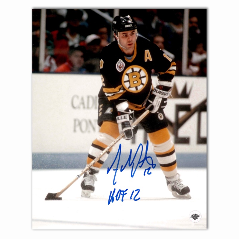Adam Oates Autographed Boston Bruins Home 8×10 Photo