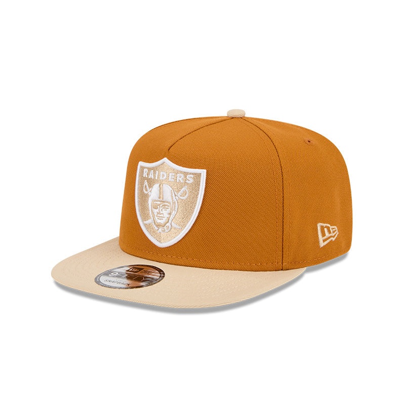 New Era Las Vegas Raiders Brown/Khaki Color Pack A-Frame 9FIFTY Snapback Hat