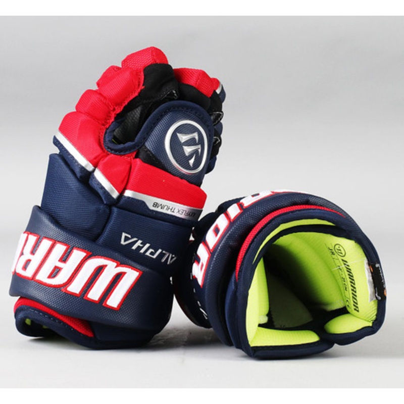 10 Warrior Alpha LX Pro Navy/Red Gloves