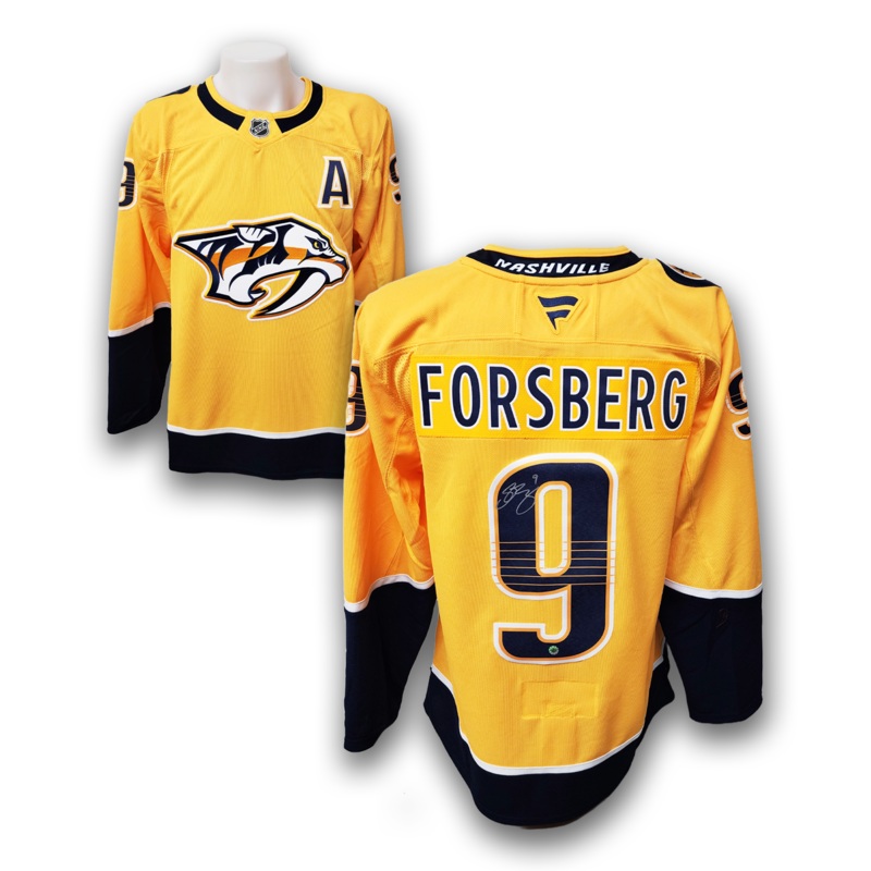 Filip Forsberg Autographed Nashville Predators Fanatics Premium Jersey