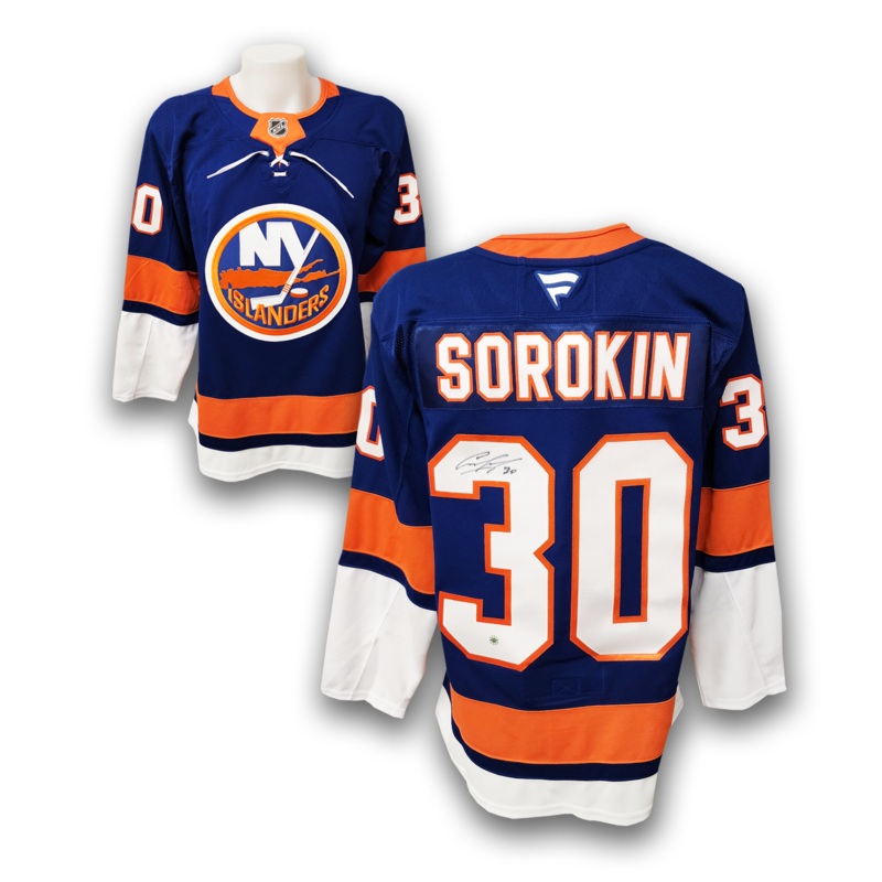 Ilya Sorokin Autographed New York Islanders Home Fanatics Premium Jersey