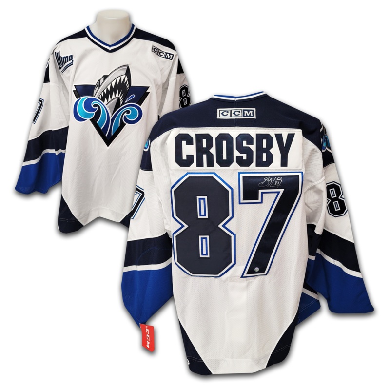Sidney Crosby Rimouski Ocanic White Authentic CCM Jersey