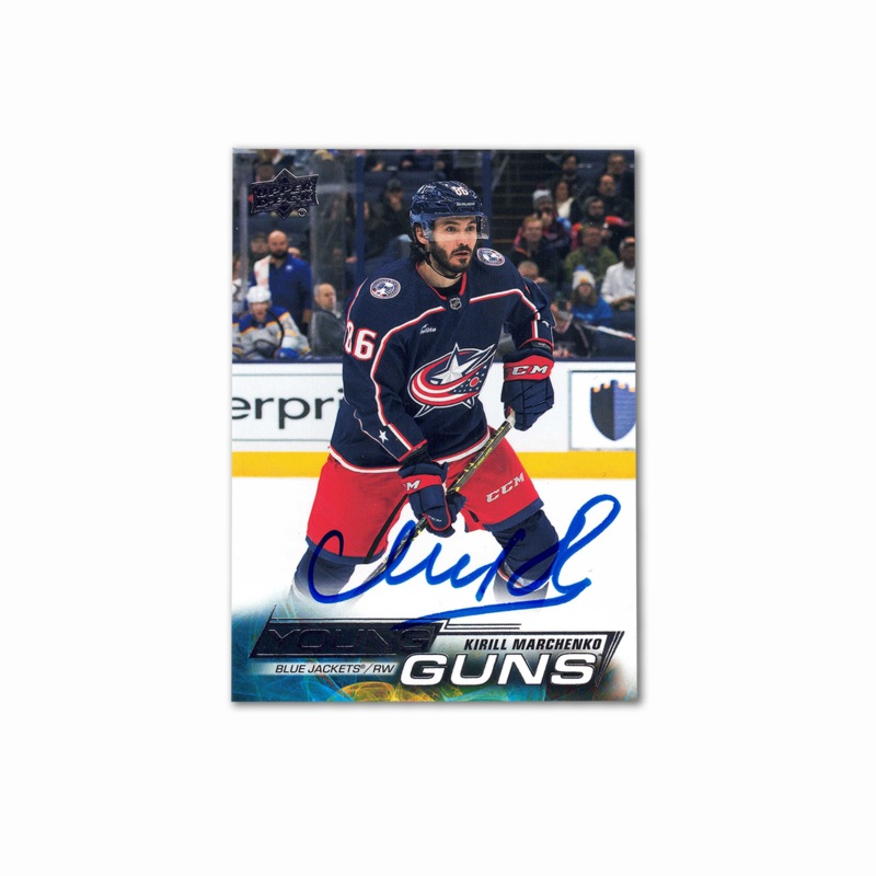 2022-23 UD Young Guns #718 KIRILL MARCHENKO Autographed Rookie Card