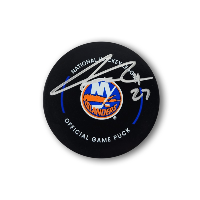 Anders Lee Autographed New York Islanders Official Hockey Puck