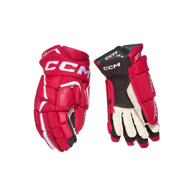 CCM Glove Jetspeed FTW Sr Red/White