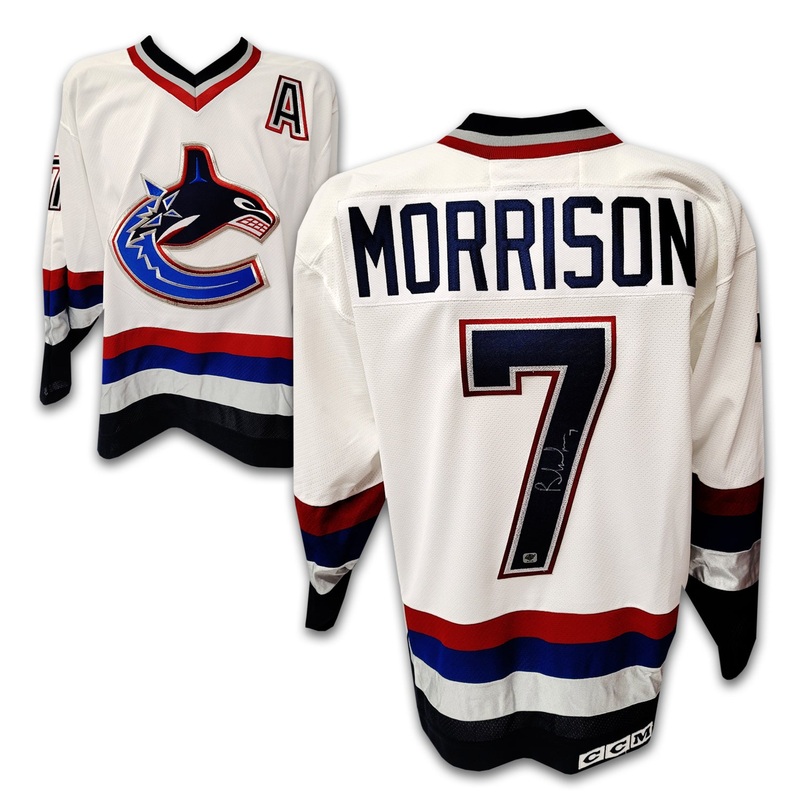 Brendan Morrison Vancouver Canucks White Orca Jersey