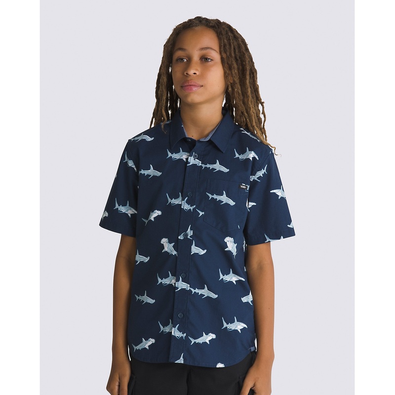 Kids Shark T-Shirt|DRESS BLUES|S|M|L|XL