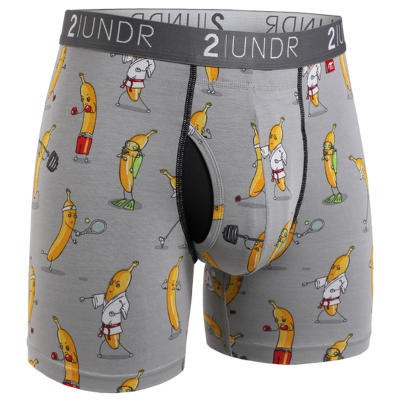 Swing Shift Boxer Brief- Banathlete Grey