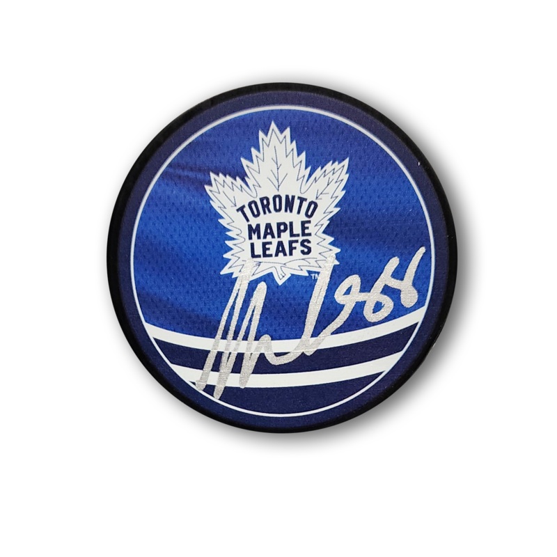 William Nylander Autographed Toronto Maple Leafs Reverse Retro Hockey Puck