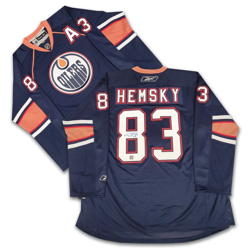 Ales Hemsky Edmonton Oilers Navy Reebok Jersey