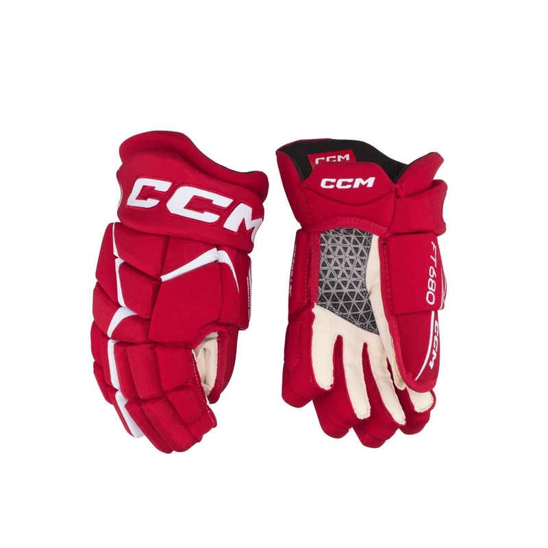 CCM Glove Jetspeed 680 Sr RED/WHITE