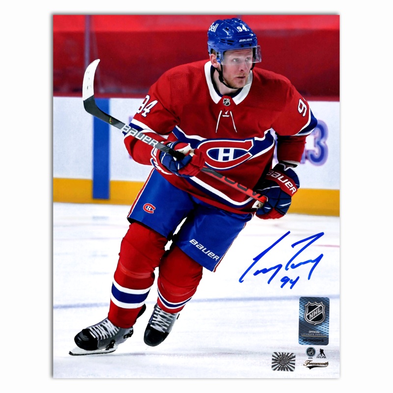 Corey Perry Autographed Montreal Canadiens Home 8×10 Photo