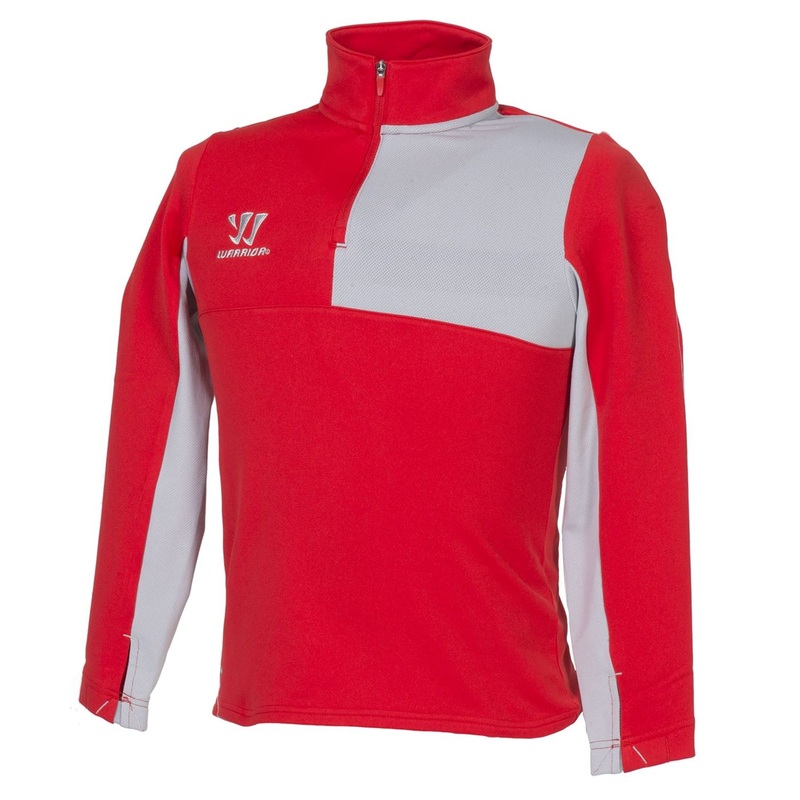 Warrior Alpha 1/4 Zip Sweat YTH HRD HIGH RISK RED