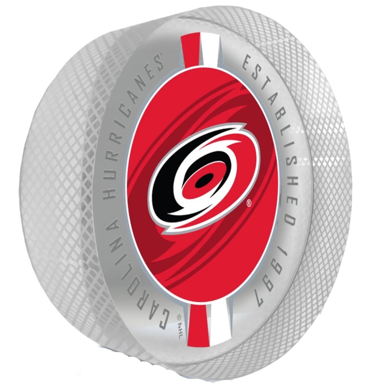 Carolina Hurricanes Puck | Crystal Ribbon