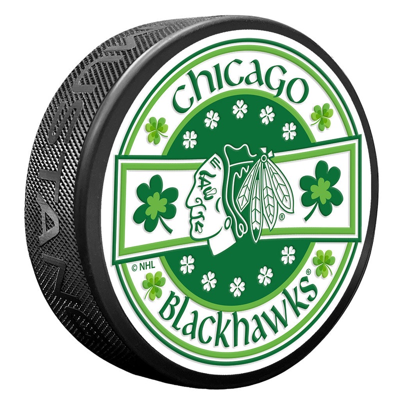 Chicago Blackhawks Lucky St. Patrick’s Day Puck