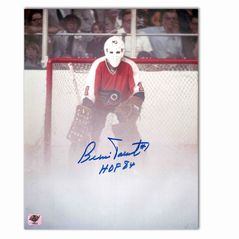 Bernie Parent Autographed Philadelphia Flyers 8×10 Photo (White)
