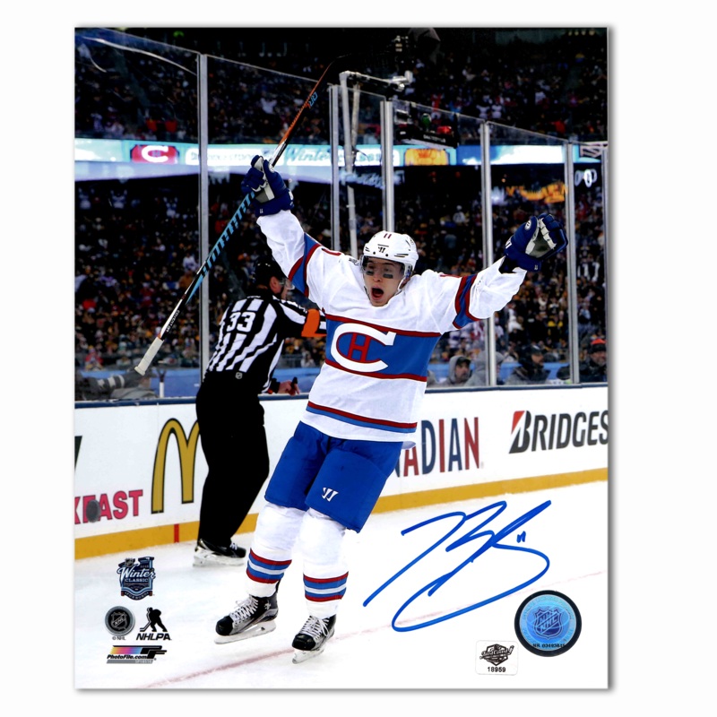 Brendan Gallagher Autographed Montreal Canadiens Winter Classic 8×10 Photo
