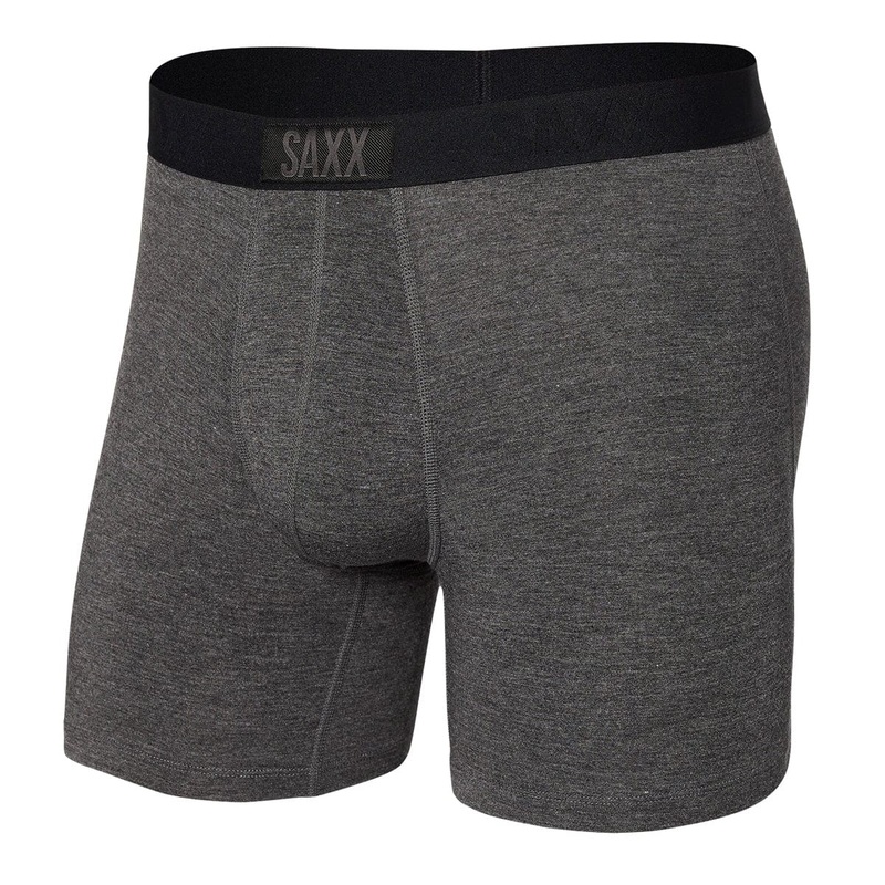 Saxx Vibe Boxers – Graphite Heather