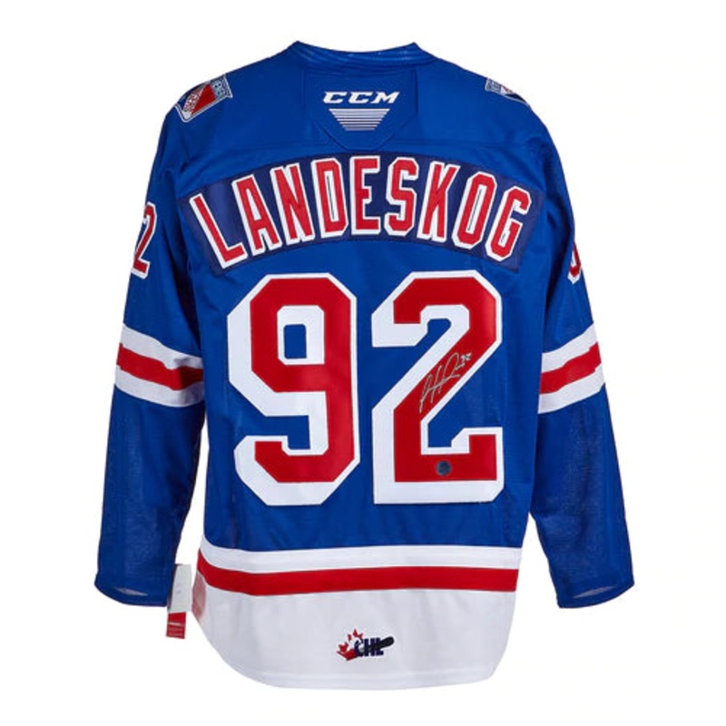 Gabriel Landeskog Kitchener Rangers Autographed CHL Reebok Jersey