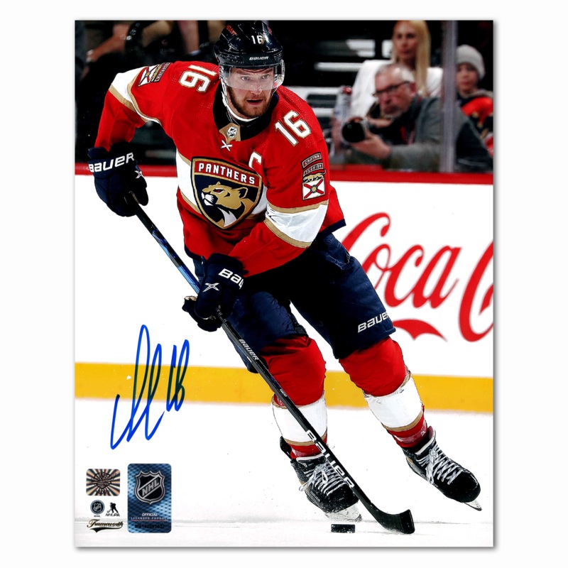 Aleksander Barkov Autographed Florida Panthers Home 8×10 Photo