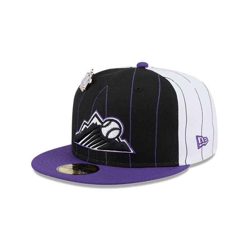 Colorado Rockies Pinstripe 59FIFTY Fitted Hat