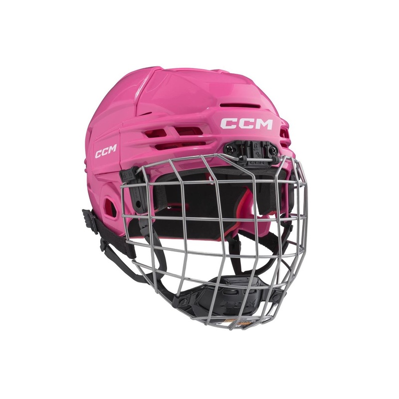 CCM Hockey Helmet Tacks 70 Combo Yth Pink