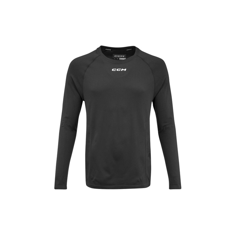 CCM Shirt Long Sleeve Training Sr BLACK