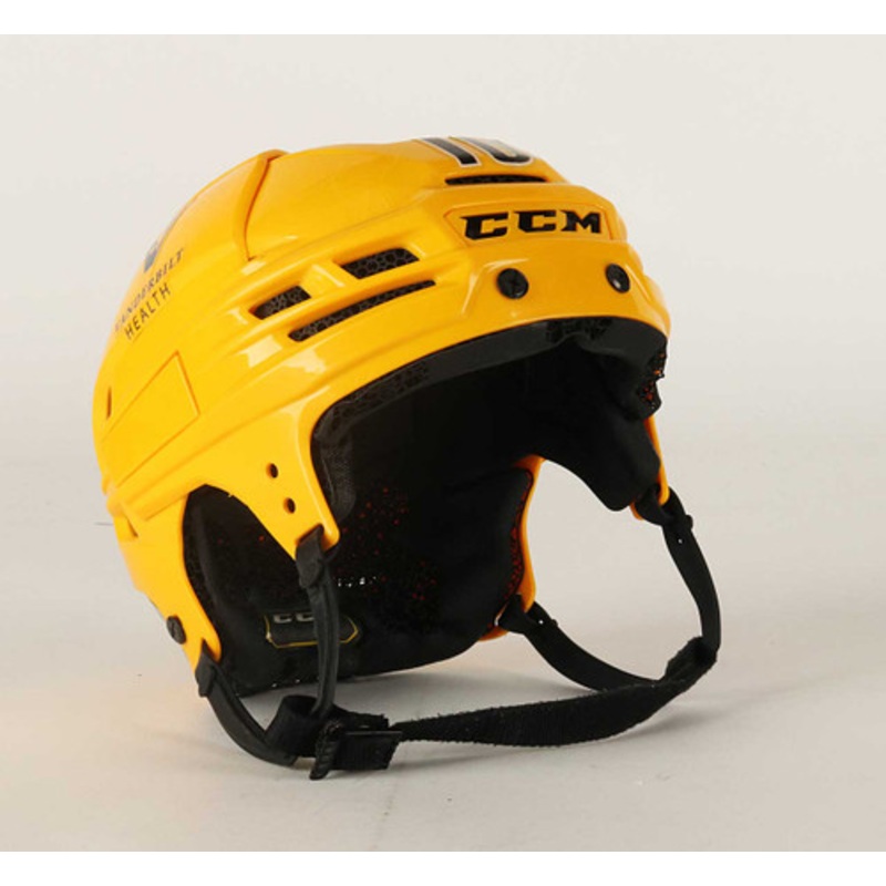Size M – CCM Tacks X Custom Yellow Helmet – Colton Sissons Nashville Predators