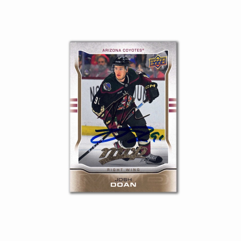 2024-25 UD MVP Gold #MR-14 JOSH DOAN Autographed Rookie Card