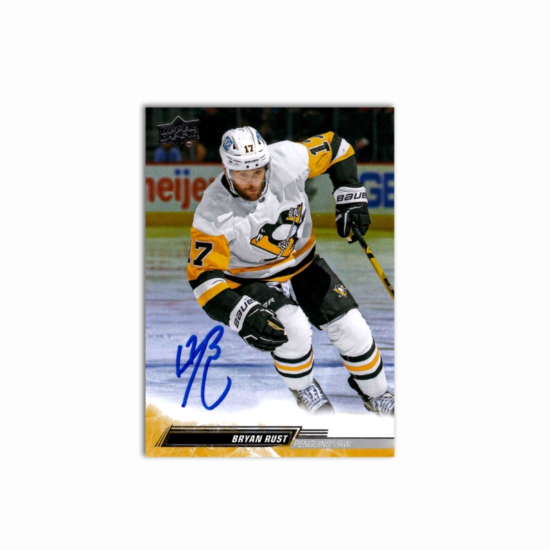 Bryan Rust Autographed Pittsburgh Penguins 2022-23 Series 2 Hockey Card