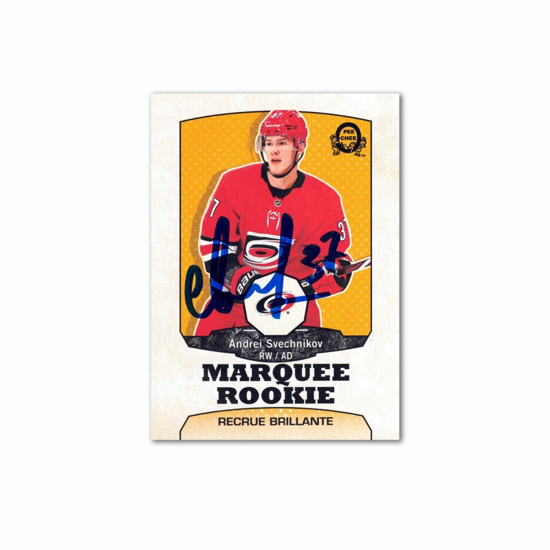 2018-19 OPC Marquee Retro #614 ANDREI SVECHNIKOV Autographed Rookie Card
