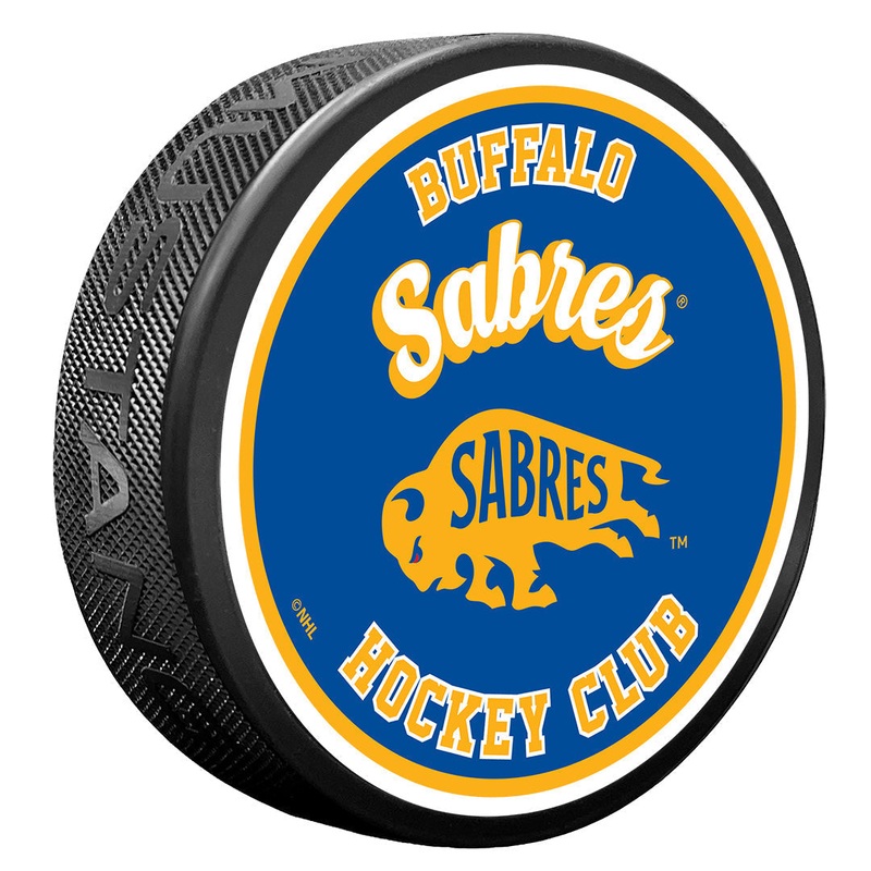 Buffalo Sabres Puck | Retro Script