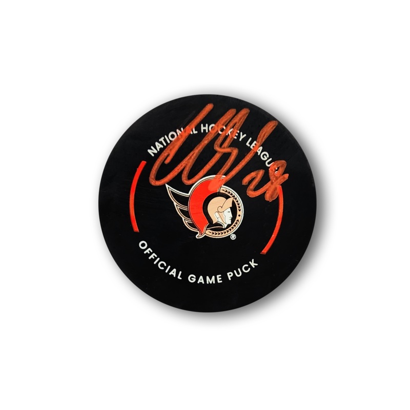 Claude Giroux Autographed Ottawa Senators Official Hockey Puck