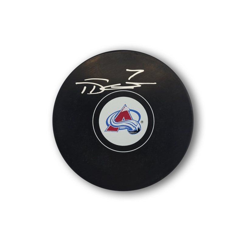 Devon Toews Autographed Colorado Avalanche Hockey Puck