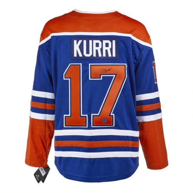 Jari Kurri Edmonton Oilers Signed Alt Retro Fanatics Jersey