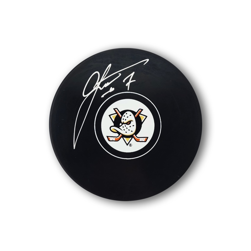 Radko Gudas Autographed Anaheim Ducks Hockey Puck