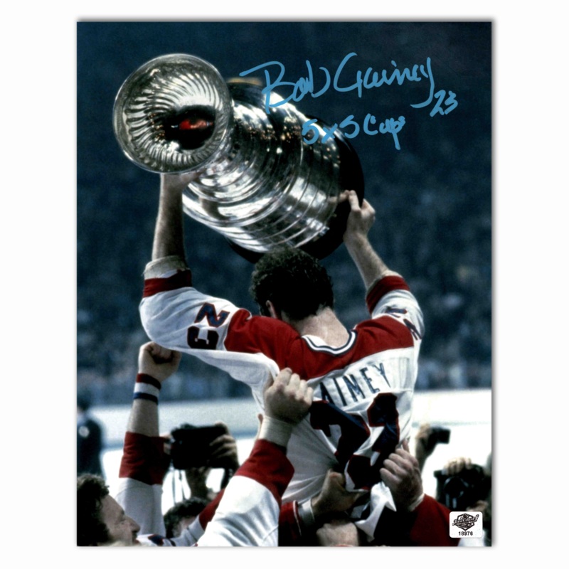 Bob Gainey Autographed Montreal Canadiens Stanley Cup 8×10 Photo