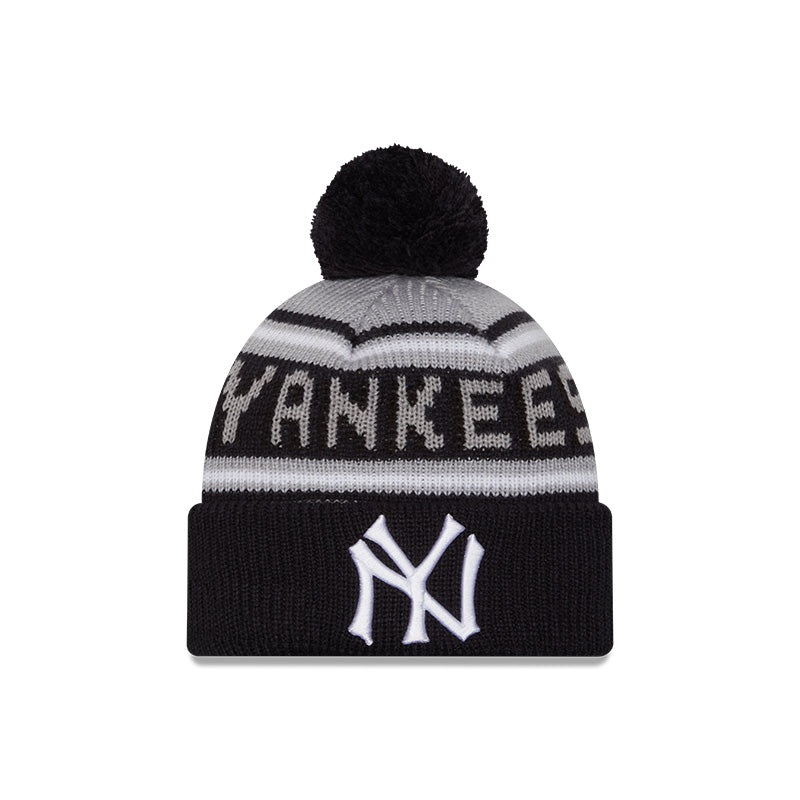 New Era Youth New York Yankees Cuffed Knit Hat with Pom