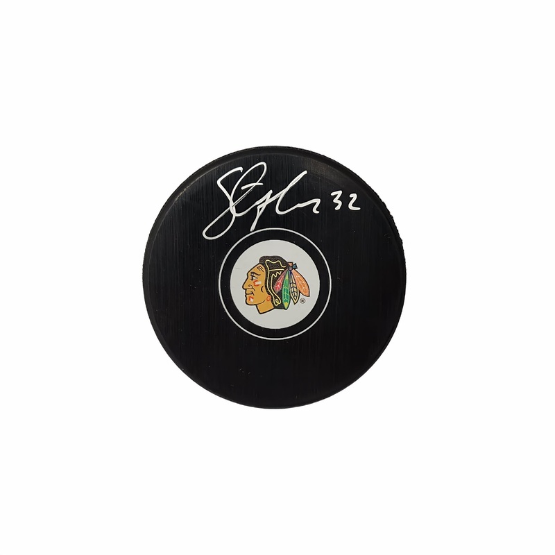 Steve Thomas Autographed Chicago Black Hawks Hockey Puck