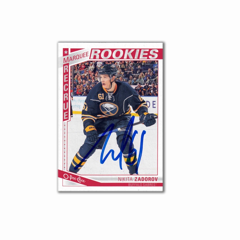 2013-14 OPC Marquee Rookies #635 NIKITA ZADOROV Autographed Rookie Card