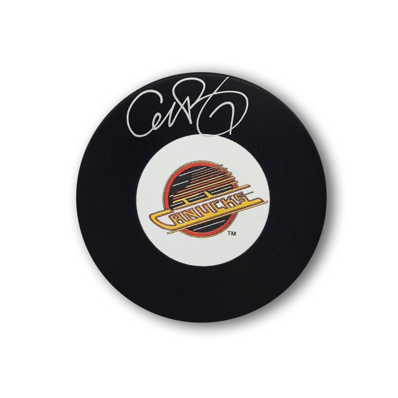 Cliff Ronning Autographed Vancouver Canucks Hockey Puck