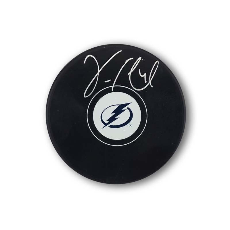 Vincent Lecavalier Autographed Tampa Bay Lightning Hockey Puck
