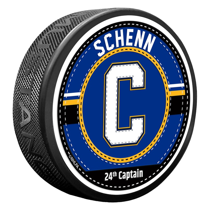 Brayden Schenn Puck – Captain Jersey Stitch
