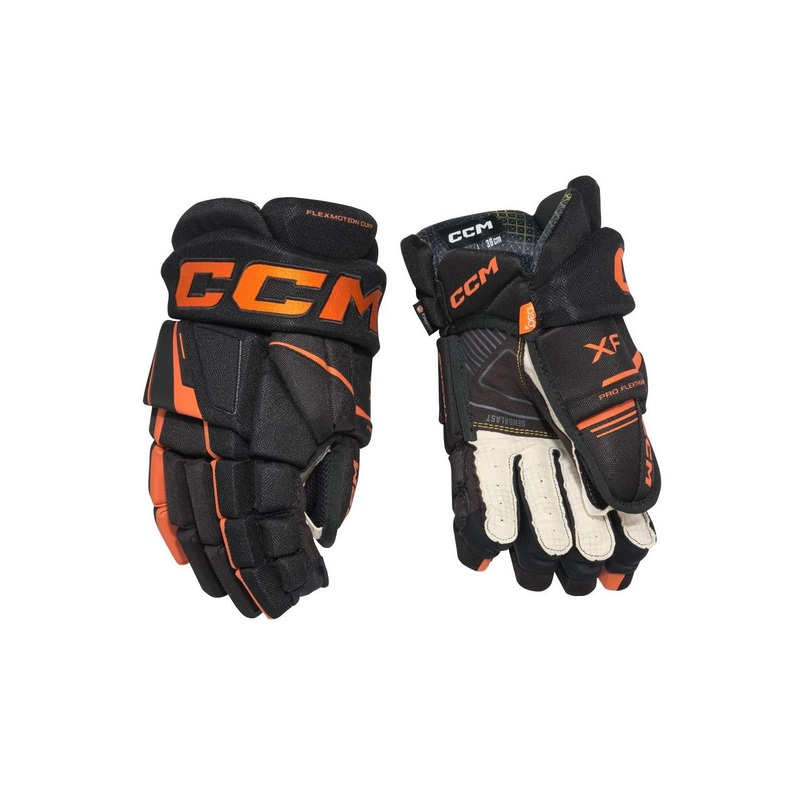 CCM Glove Tacks XF Jr Black/Orange