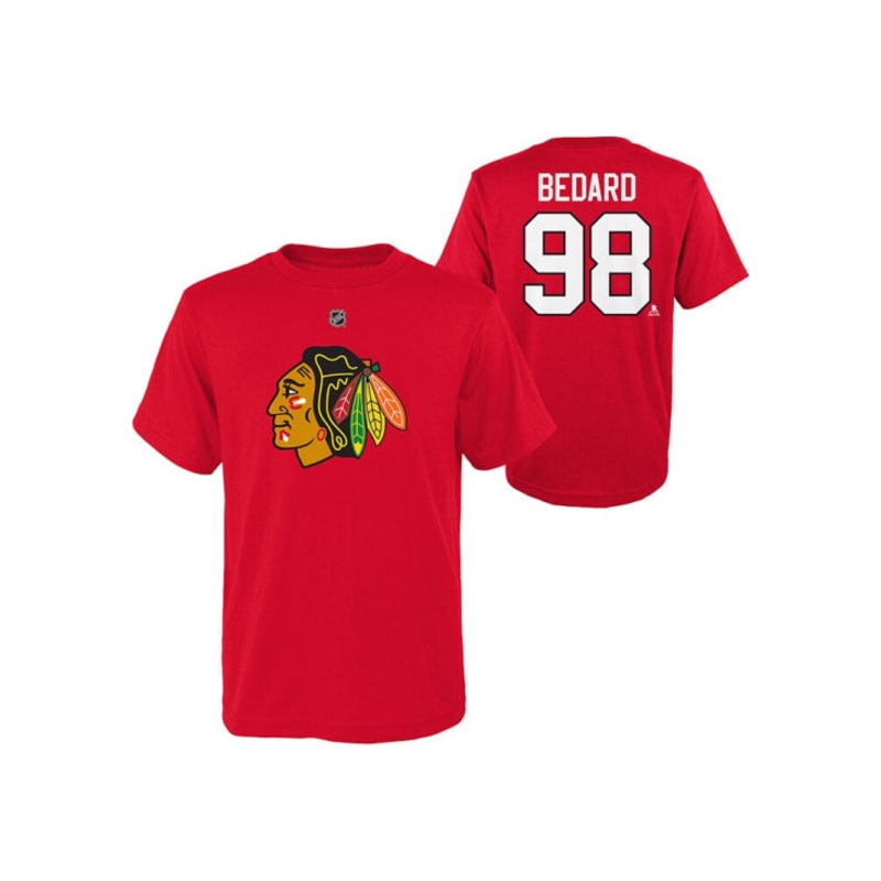NHL Blackhawks Kid’s Name & Number T-Shirt – Bedard