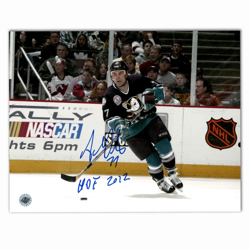 Adam Oates Autographed Anaheim Ducks Home Horizontal 8×10 Photo