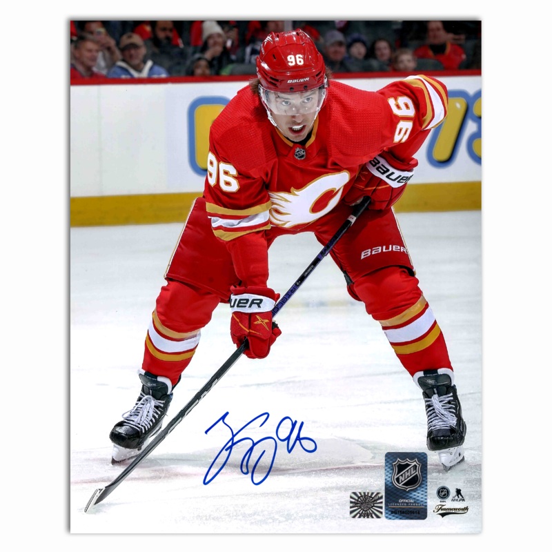 Andrei Kuzmenko Autographed Calgary Flames Home 8×10 Photo