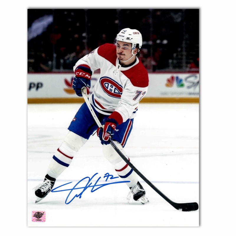 Arber Xhekaj Autographed Montreal Canadiens Away 8×10 Photo