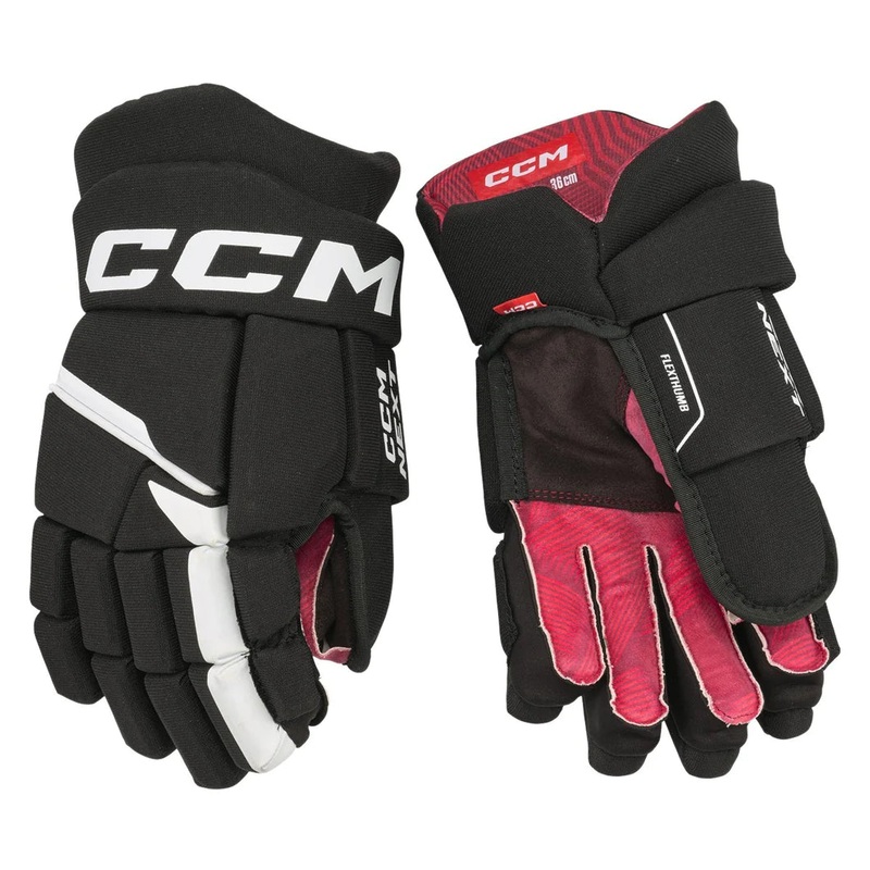 CCM Youth Next Hockey Gloves|BLACK/WHITE|NAVY/WHITE|RED/WHITE|8″|9″